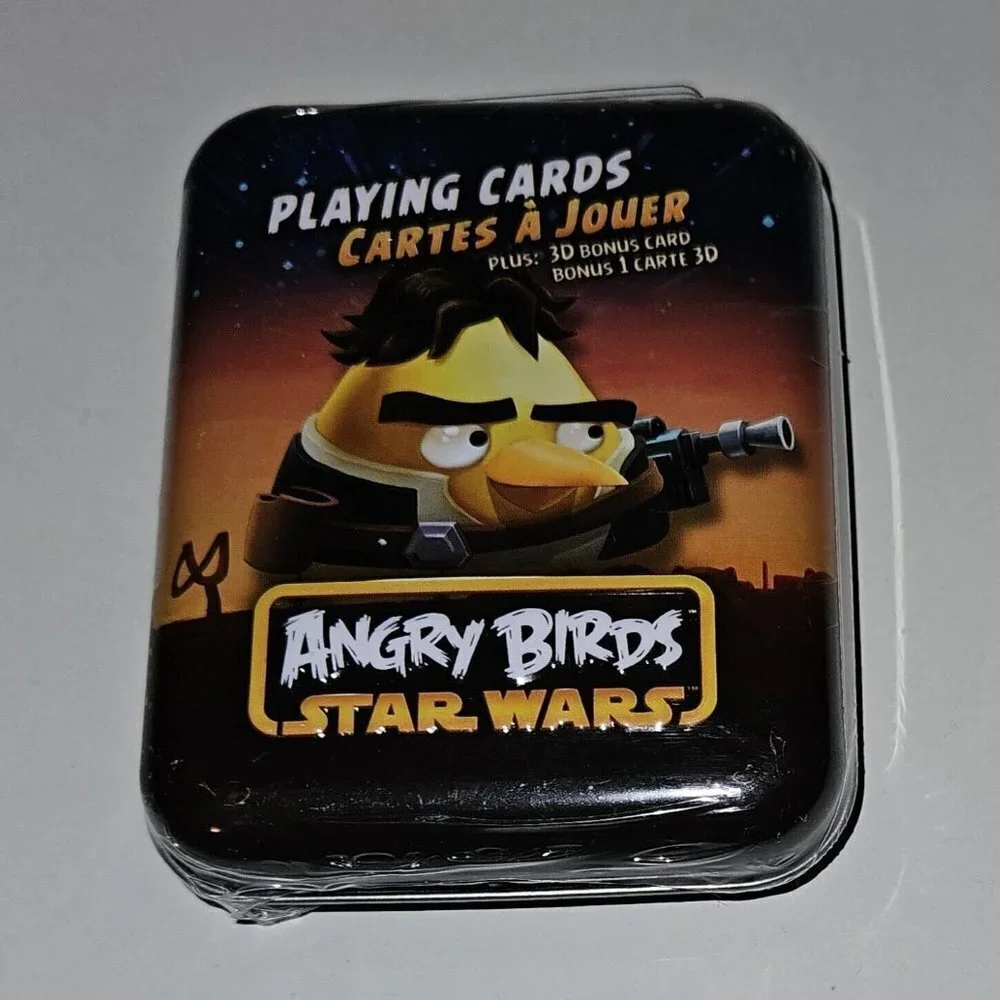 NEW Star Wars Angry Birds Yellow Han Solo Playing Cards Deck Collectible Tin